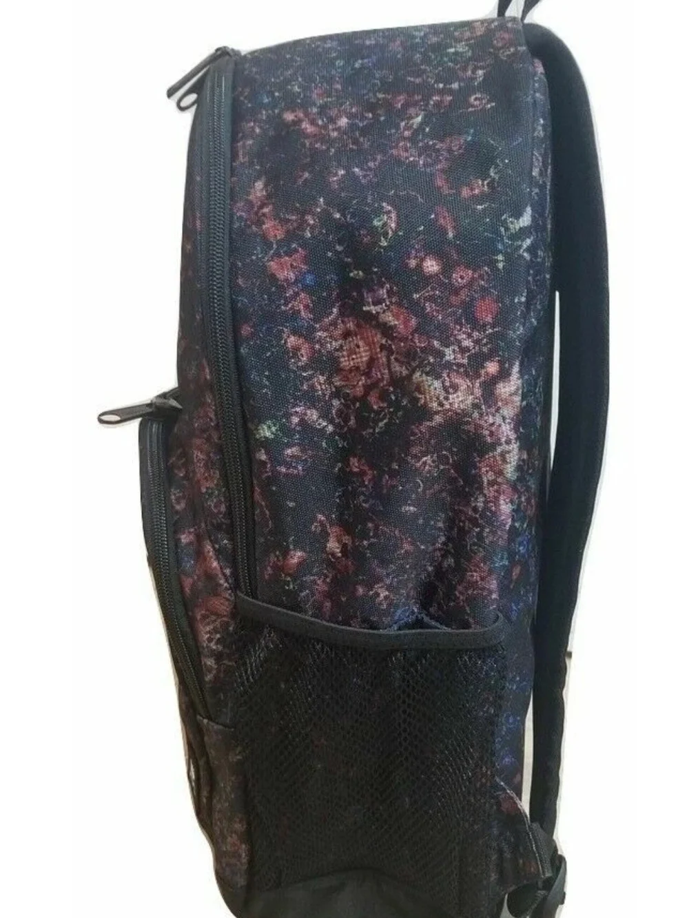Vans Black & Pink Marble Print Backpack